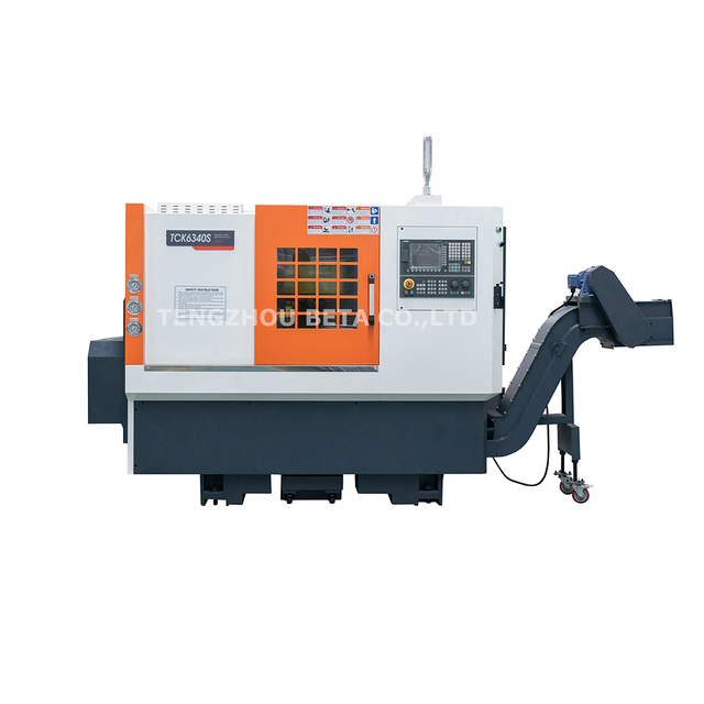 TCK6340S Small Metal Turning Horizontal CNC Lathe with Bar Feeder